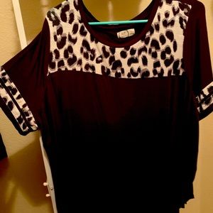 Maurices Tee Cheetah Print